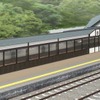 姨捨駅のリニューアルイメージ。『四季島』利用者が同駅からの夜景を楽しめるようにする。