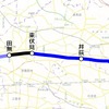 西武新宿線では中井～野方間と東村山駅付近で連立事業による地下化・高架化工事が進められている（赤）。西武鉄道は野方～井荻～東伏見間（青）も連立事業の早期事業化を目指す方針。