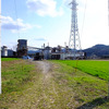 かつて活躍した貨車が置かれている田沢工業。日鉄鉱業専用線の跡もこの付近にある