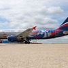 アエロフロート・ロシア航空、CSKAモスクワ特別塗装機を初公開