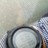 初日のバイクライドは距離7.51kmを1時間22分34秒で走る。平均時速5.5km、最高速32.1km