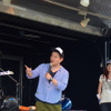 ハーレーダビッドソンジャパンが主催する熊本復興チャリティイベント『Wings over Kumamoto』で爆笑トークを繰り広げた井戸田潤さん。
