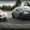 BMW M6 GTLMとM6クーペが無人走行でサーキット対決（動画キャプチャ）