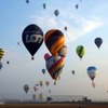 夜明けと共にゆっくり上昇するバルーンは、大空へ広がる夢を表現しているかのよう