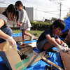 野田線車両基地の街、七光台にオープンした「Meet Up Under the Tree」（10月下旬の準備のようす）