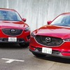 マツダ CX-5 新型（右）と従来型（左）