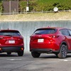 マツダ CX-5 新型（右）と従来型（左）