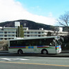 箱根駅伝5区を行く路線バス