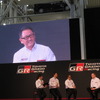 WRCトークセッションにサプライズ登場した豊田社長。