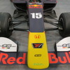 ホンダの今季モータースポーツ活動発表会にレッドブルカラーのSF14が登場。