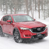 新型 CX-5 のプロトタイプでも雪道を走行