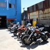 米国カリフォルニア・ロサンゼルス市内にある「Lucky Wheels Garage」。センスの光るカスタムバイクを数多く手がけてきた。