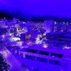 壮大なジオラマの夜の風景