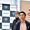 トライアンフモーターサイクルズジャパンの野田一夫 代表取締役社長。