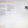 次世代の3DフラッシュLIDARについてはパネル展示。ソリッドステート（可動部分がない）で、垂直方向の解像度が高いことを担当者はアピールする。