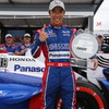 今季初のポールポジションを獲得した佐藤琢磨（決勝4位）。