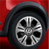 VW クロスup！16インチアルミホイール、専用ホイールハウスエクステンション