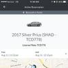 トヨタのカーシェア用アプリ。米国ハワイで行うカーシェア実証テストで使用