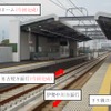 近鉄伏屋駅は9月23日に上り線も高架に切り替えられる。