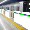 都営新宿線のホームドア設置イメージ。大島駅に先行設置される。