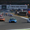 DTMマシン3台（左からメルセデス、アウディ、BMW）は、SUPER GT決勝のパレードラップにも参加するなどした。