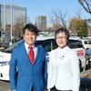 ZMP代表取締役社長の谷口恒氏と、東京都副知事の猪熊純子氏