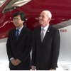 基本合意書の締結を終えた藤野HACI社長とハーセントWijet社CEO