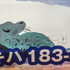 「スラントノーズ」のキハ183形は、『旭山動物園号』でキハ183-3・4が最後まで運用。車号が本来のものの下にペインティングされている。2014年2月5日撮影。