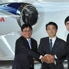 ANA HDとの提携で、羽田空港に降りたホンダジェット