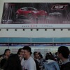 プレス登録が行われる会場では、トヨタが中国市場で導入する「C-HR／IZOA」が予告されていた