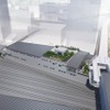 「ロマンスカーミュージアム」の全景イメージ。海老名駅周辺の開発エリア「ViNA GARDENS」にも隣接。