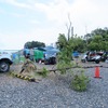 逆バンクde 8耐CAMPの開催場所では台風12号の影響による倒木も