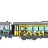 「それいけ！アンパンマン」放送開始30周年を記念して運行される特別列車の編成。「ゆうゆうアンパンマンカー」と「アンパンマントロッコ」が瀬戸大橋線で初めて併結運行される。