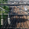 小樽駅構内では盛んに線路点検が行なわれていた。