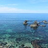 兵庫北方にて日本海を眺める。天気が良いときの日本海の色合いはことのほか綺麗だ。