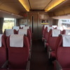 289系の車内、女性専用席（エリア）。