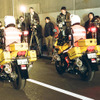 首都高バイク隊、通行規制に出動