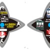 「忍者市駅」命名記念の乗車券。忍者の駅らしく、手裏剣型のユニークなデザインとなる。9月30日まで発売。