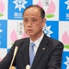 吉備線LRT化の早期実現に意欲を示している大森雅夫岡山市長。