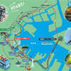 横浜・みなとみらい地区の都心臨海部を周遊するルート
