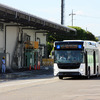 いすゞと日野が共同開発した、国産初の連節バス（2019年5月24日／ジェイ・バス宇都宮工場）