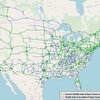 ハンズフリーの部分自動運転が可能なキャデラックのスーパークルーズの米国とカナダの対応高速道路マップ