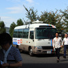 埼玉工業大学の自動運転バス、本庄早稲田駅前の行動で自動運転レベル3デモ走行（2019年9月29日）