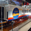 JR西日本テクノス：一万三千尺物語モックアップ…413系3両による観光列車「一万三千尺物語」のモックアップを展示。カットモデルで車内装備もみえるつくりに。