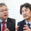 三菱自動車 百瀬信夫氏（左）と澤瀬薫氏（右）