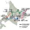 『THE ROYAL EXPRESS ～HOKKAIDO CRUSE TRAIN～』の行程。道東を中心としたエリアを周遊する。