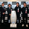 左からNAA経営企画部門IT推進部マネージャー阿部英崇氏、國本正典氏、中村壮一郎氏、シークセンス社経営企画部の金 成在(キム ソンジェ)氏