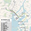 本格運行ルート。※選手村地区内停留施設３か所（B31・B32・B33）の名称は今後決定する。