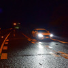 真夜中の国道10号線大分～宮崎県境の宗太郎峠にて。1時間の走行で対向車が1台も来ないという交通密度の希薄な区間だ。コンディションの変化にあまり神経を使わず走れるのは最近のホンダ車の美点だ。