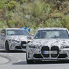 BMW M3セダン＆M4クーペ 新型プロトタイプを同時スクープ！巨大グリルの威圧感を見よ